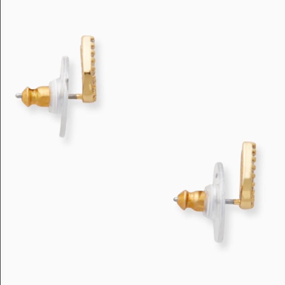 Kate Spade ♠️ NWT Gold Horseshoe Stud Earrings - Picture 3 of 7